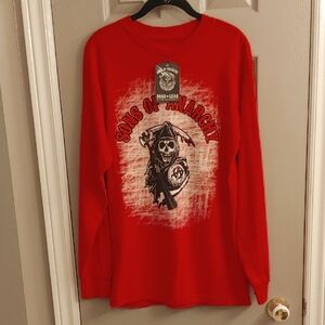 NWT Men's Sons Of Anarchy Long Sleeve Graphic T-Shirt Size Medium